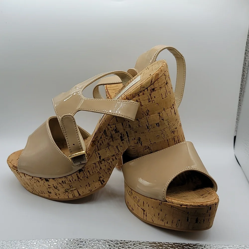 Stella McCartney patent leather/cork sandals Size 40 - Picture 1 of 12